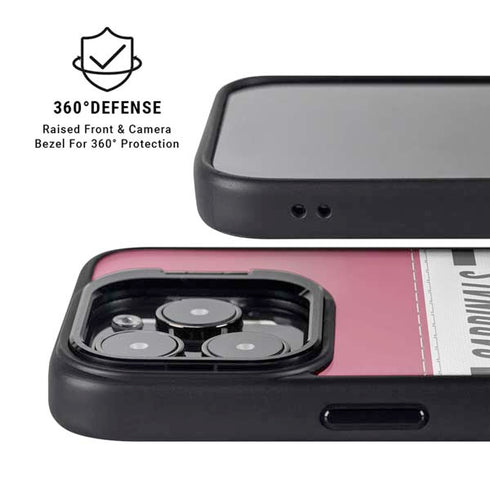 NFL Arizona Cardinals White Striped iPhone 15 Pro Kickstand Case